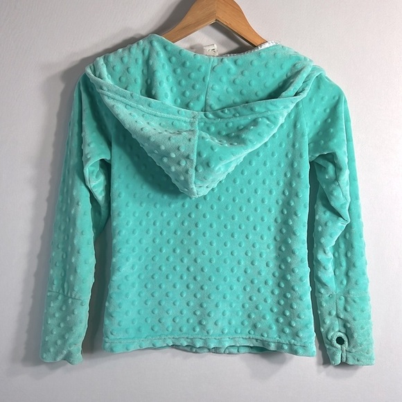 Girl's Minky Bubble Zippered Hoodie size 10/12 - Picture 5 of 7